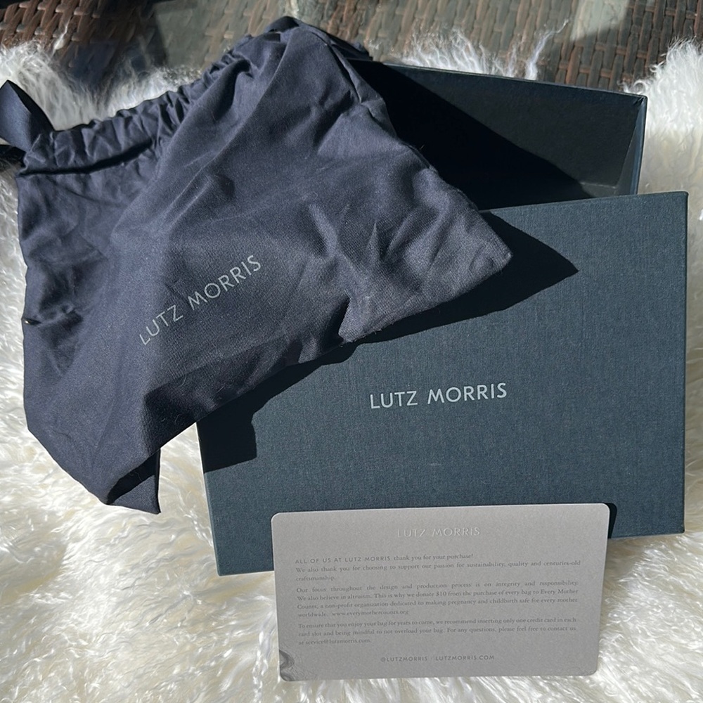 Lutz Morris Black Dust Bag and Box